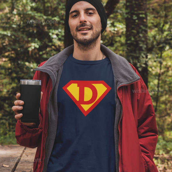 Superman Father and Children Long Sleeve T-shirt Set