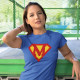 Customizable Letter Superwoman T-shirt for Women