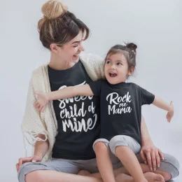 Mother and Daughter Sweet Child of Mine T-shirt Set