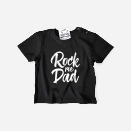 T-shirt Rock Me Dad para Bebé