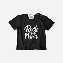 T-shirt Rock Me Mama para Bebé