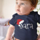 Santa Hat with Customizable Name Babygrow