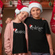 T-shirt Gorro Pai Natal com Nome Personalizável para Criança