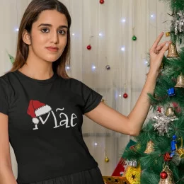 Santa Hat with Customizable Name Women's T-shirt