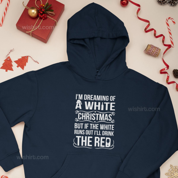 Sweatshirt com Capuz Tamanho Grande White Christmas