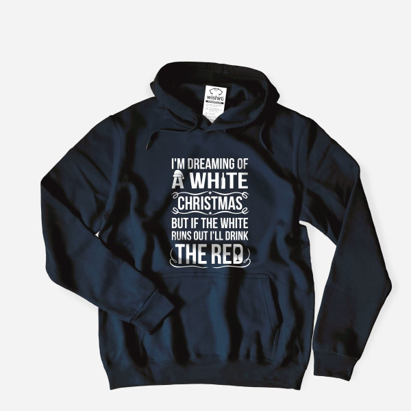 Sweatshirt com Capuz Tamanho Grande White Christmas