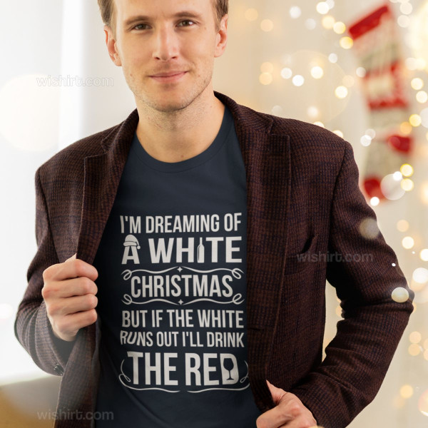 T-shirt Manga Comprida I'm Dreaming White Christmas Homem