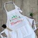 Christmas Apron with Customizable Surname