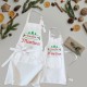 Matching Christmas Aprons with Customizable Surname