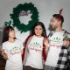 Christmas T-shirt with Customizable Surname for Men