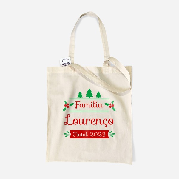 Christmas Cloth Bag with Customizable Surname