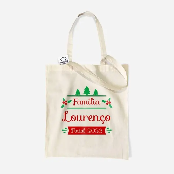 Christmas Cloth Bag with Customizable Surname Christmas Cloth Bag with Customizable Surname