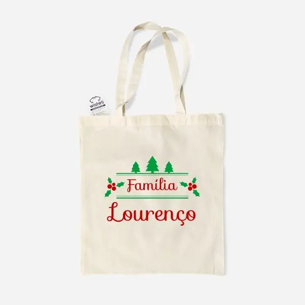 Christmas Cloth Bag with Customizable Surname Christmas Cloth Bag with Customizable Surname