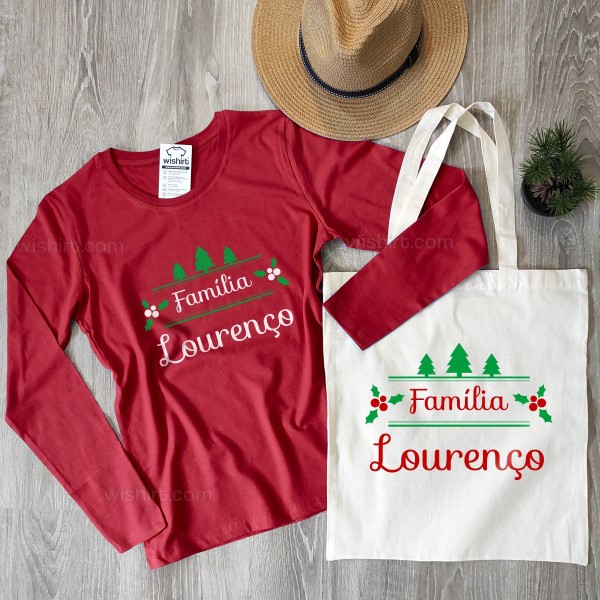 Christmas Cloth Bag with Customizable Surname