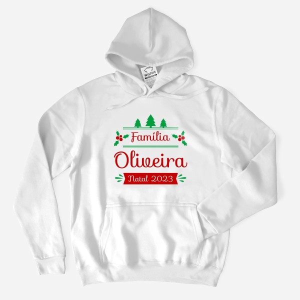 Sweatshirts Capuz de Natal a Combinar com Apelido Editável