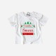 Christmas T-shirt with Customizable Surname for Baby