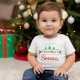 Christmas T-shirt with Customizable Surname for Baby