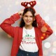 Christmas T-shirt with Customizable Surname for Children