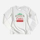 Christmas Long Sleeve Tshirt with Customizable Surname Women