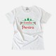 Christmas T-shirt with Customizable Surname for Women