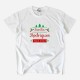 Christmas T-shirt with Customizable Surname for Men