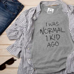 T-shirt Manga Comprida Plus Size I Was Normal 1 Kid Ago