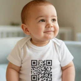 Customizable QR Code Babygrow