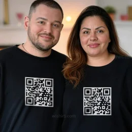 Customizable QR Code Large Size Sweatshirt