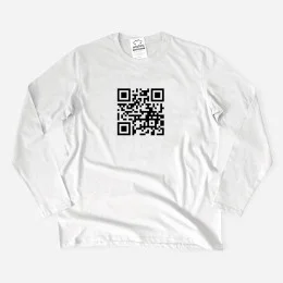 Customizable QR Code Large Size Long Sleeve T-shirt