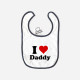 Babete I Love com Palavra Personalizável Babete I Love com Palavra Personalizável