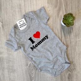I Love with Customizable Word Babygrow