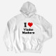 I Love with Customizable Word Large Size Hoodie