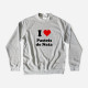 Sweatshirt I Love com Palavra Personalizável