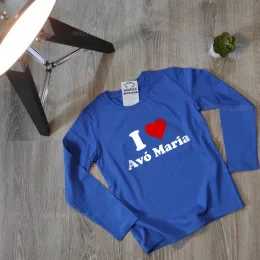 I Love with Customizable Word Kid's Long Sleeve T-shirt