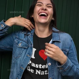T-shirt Manga Comprida I Love Palavra Personalizável Mulher