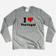 I Love with Customizable Word Large Size Long Sleeve T-shirt