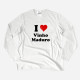 I Love with Customizable Word Men's Long Sleeve T-shirt