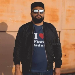 I Love with Customizable Word Large Size Long Sleeve T-shirt