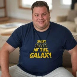Best Dad in the Galaxy Large Size T-shirt