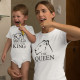 Matching T-shirt and Babygrow The Queen The Future King