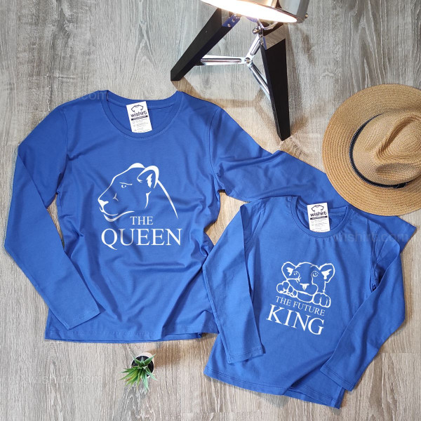 T-shirts Manga Comprida a Combinar The Queen The Future King
