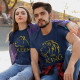 Matching T-shirts for Couples The Queen The King Lion