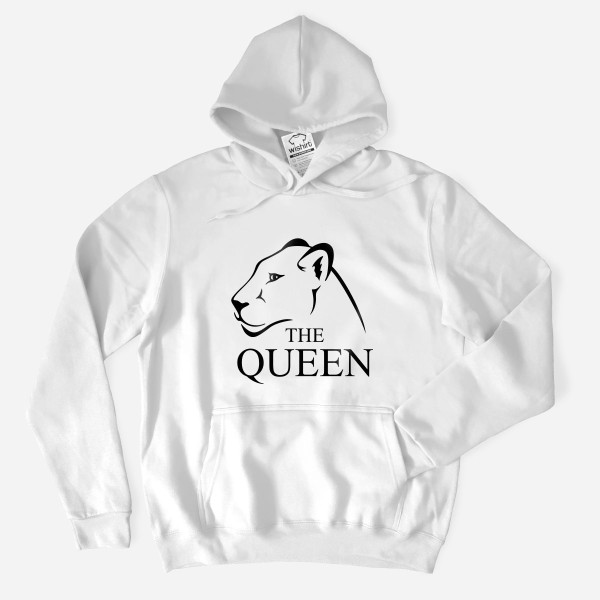 Sweatshirt com Capuz Tamanho Grande The Queen Lioness