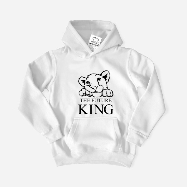 Sweatshirts com Capuz a Combinar The King The Future King