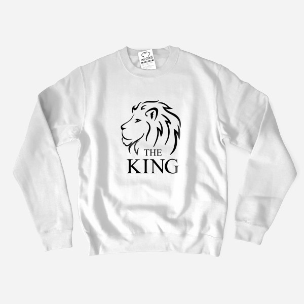 Matching Sweatshirts for Couple The Queen The King Lion