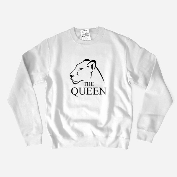 Sweatshirts a Combinar para Casal The Queen The King Lion