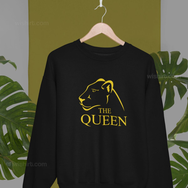 Sweatshirt Tamanho Grande The Queen Lioness