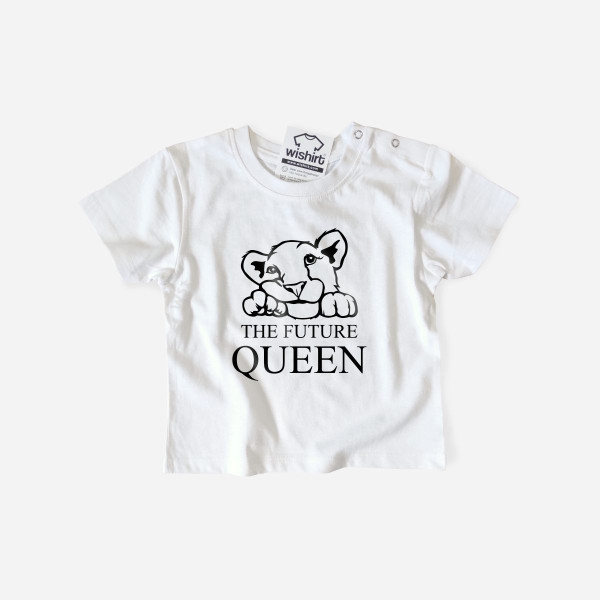 T-shirt The Future Queen Lioness para Bebé Menina