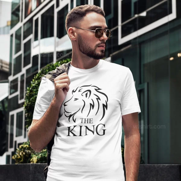 The Queen The King Lion T-shirts a Combinar para Casal