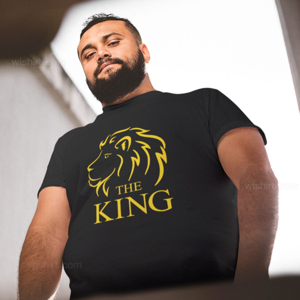 T-shirt Tamanho Grande The King Lion